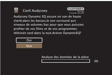 MARANTZ NR-1510 - Effectuez le paramétrage de audyssey dynamic EQ® et audyssey dynamic volume®. - 1