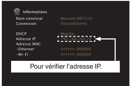 MARANTZ NR-1510 - Contrôle de l'appareil à partir d'un contrôle web - 1