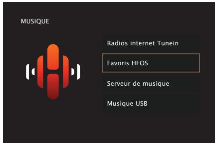 MARANTZ NR-1510 - Lecture des favoris HEOS - 1