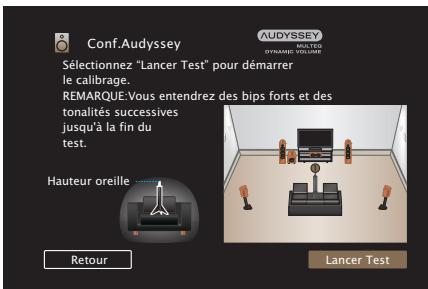 MARANTZ NR-1510 - Procédure pour les réglages des enceintes (conf. Audyssey®) - 6