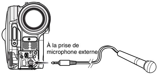 HITACHI DZ-BX35E - Utilisation d'un microphone externe - 1