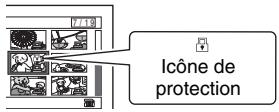 HITACHI DZ-BX35E - Protection de SCENES sur une CARTE (VERROU) - 1
