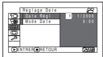 HITACHI DZ-BX35E - Réglage de la date et de l'heure - 2