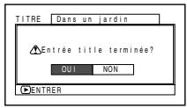 HITACHI DZ-BX35E - Changement du TITRE d'un programme (TITRE) - 4