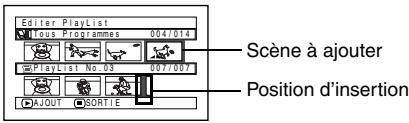 HITACHI DZ-BX35E - AJOUT de scènes avec le sous-menu d'édition (éditer playlist) - 1
