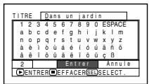 HITACHI DZ-BX35E - Changement du TITRE d'un programme (TITRE) - 2