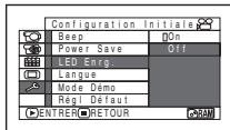 HITACHI DZ-BX35E - Activation ou désactivation du témoin de tournage (témoin d'enregistrement) - 1