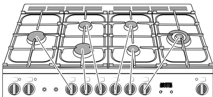 FALCON PROP110DFGB/CEU NOIR - Brûleurs de table de cuisson - 1