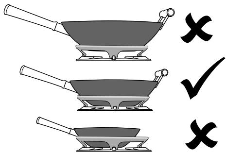 FALCON PROP110DFGB/CEU NOIR - Support spécial de wok - 1