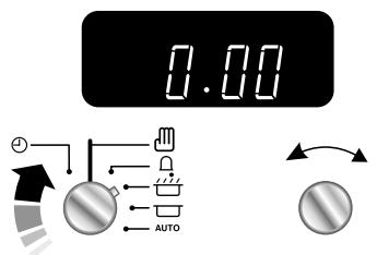 FALCON PROP110DFGB/CEU NOIR - Mise en marche et arrêt du four droit avec minuterie - 1