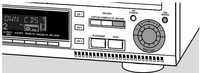 PHILIPS CDR802 - En cas de sélection d'une source analogue: - 1