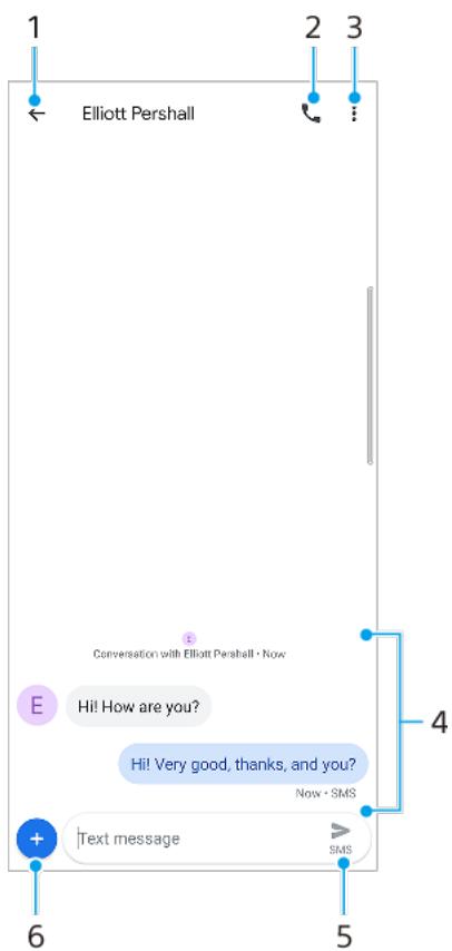 SONY Xperia 10+ - Présentation de la messagerie - 1