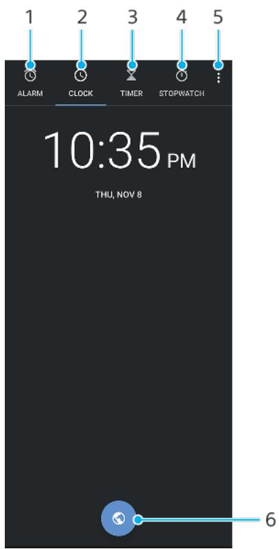 SONY Xperia 10+ - Présentation de l'horloge - 1