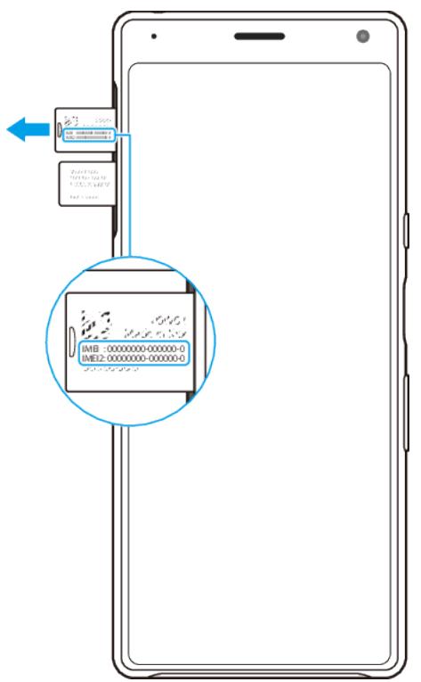 SONY Xperia 10+ - Pour afficher votre ou vos numéros IMEI via le clavier numérique - 1