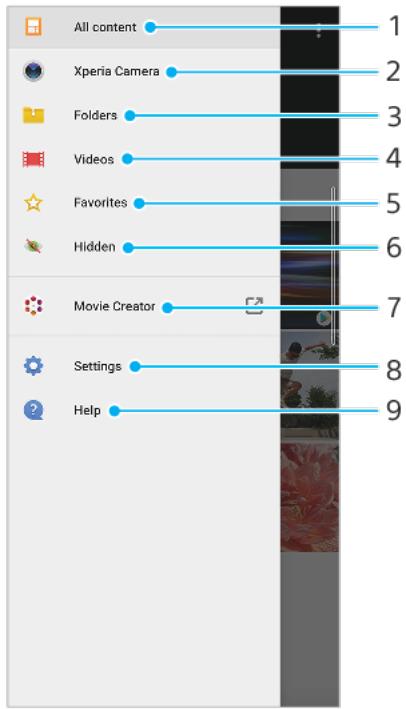 SONY Xperia 10+ - Menu de l'écran d'accueil album - 1