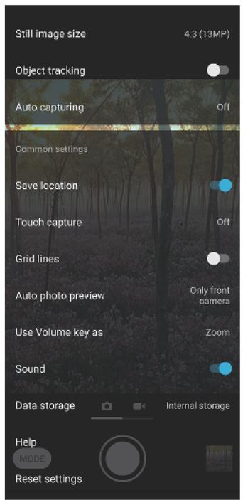 SONY Xperia 10+ - Pour ajuster les réglages de l'appareil photo - 1