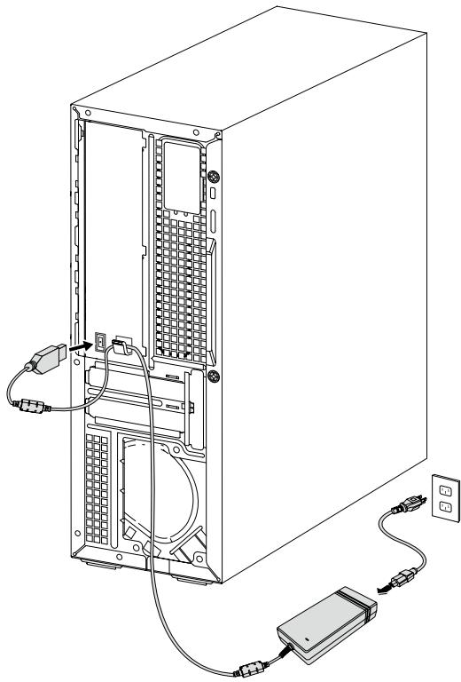 LENOVO 90Bj00CBFR - Branchement du cordon d'alimentation - 2