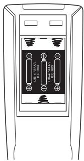 HARMAN KARDON AVR 165 - Insérer les Piles dans la Télécommande. - 1