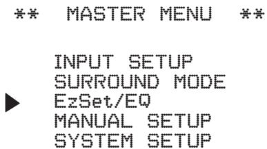 HARMAN KARDON AVR 165 - Utiliser le système de menus d'affichage à l'écran (OSD) - 1