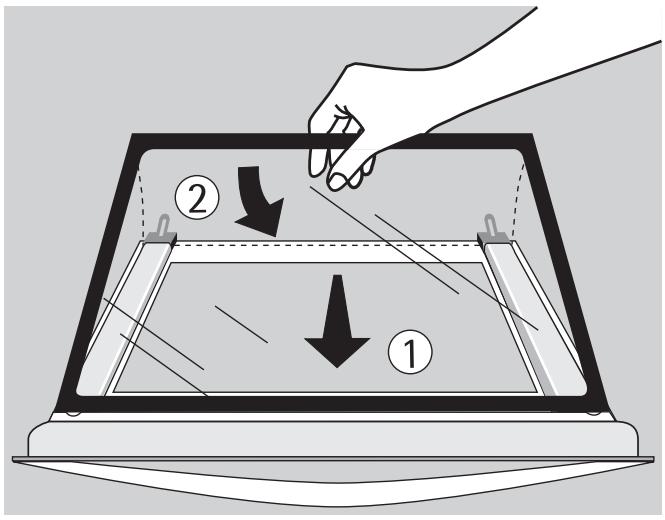 ARTHUR MARTIN FE 6690 RRW - Remettre en place la vitre supérieure - 1