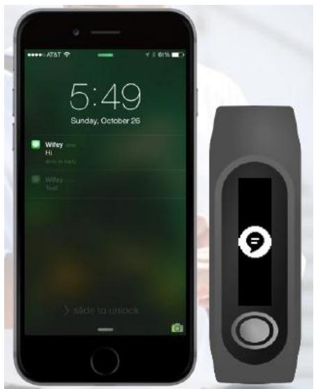 TOMTOM TOUCH LARGE NOIR - Notifications par SMS - 1
