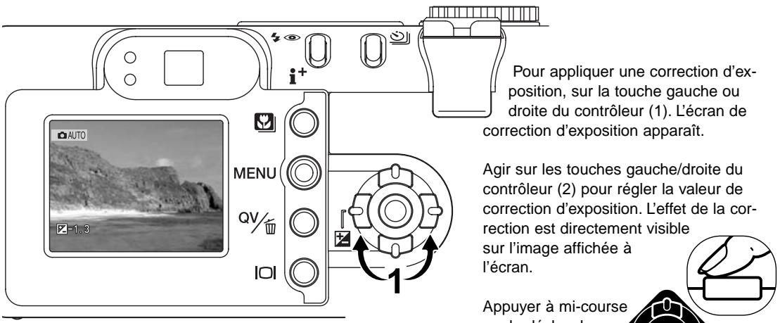 MINOLTA DiMAGE F200 - Correction d'exposition - 1