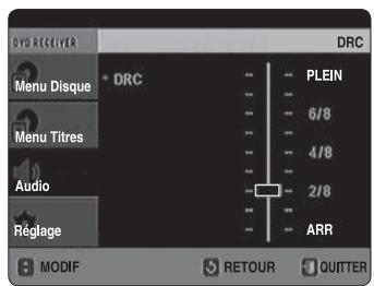 SAMSUNG HT-X720 GT PLATINUM - CONFIGURATION DE LA COMPRESSION DRC (COMPRESSION DE LA PLAGE DYNAMIQUE) - 2