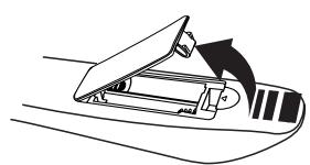 SAMSUNG HT-X720 GT PLATINUM - Installation des piles dans la télécommande - 1