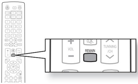 SAMSUNG HT-X720 GT PLATINUM - Appuyez sur la touche REMAIN - 1