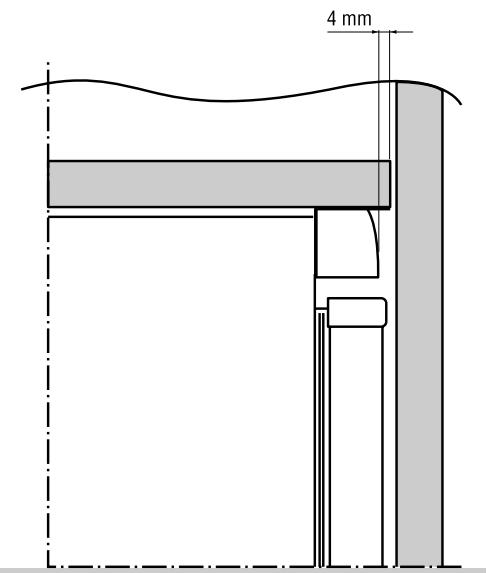 SAUTER DUB 31 - Positionnement de l'appareil dans l'élément de cuisine - 6