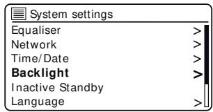 ROBERTS RadioI-STREAM 3 - Réglage de la luminosité - 1
