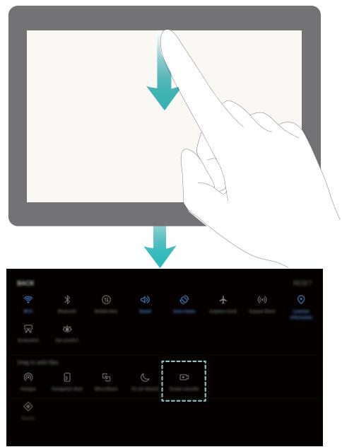 HUAWEI TABLETTE_MULTIMEDIAPACK_MS5LT+MSD - Enregistrer des moments marquants survenant à l'écran - 1