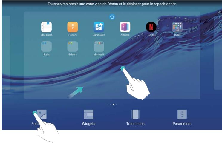 HUAWEI TABLETTE_MULTIMEDIAPACK_MS5LT+MSD - Gérer les widgets de votre écran d'accueil - 2