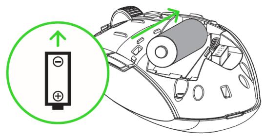 RAZER Orochi V2 - Insertion des PILES - 2