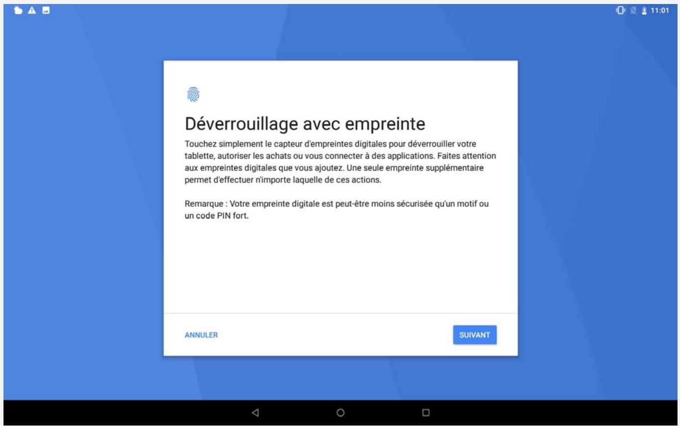 LENOVO P10 - Ajout d'une empreinte digitale - 1