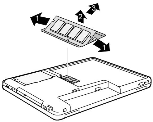 FUJITSU NC - Démonter un module mémoire - 1
