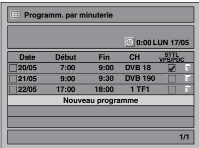 TOSHIBA RD-XV50KF - Entrez l'heure de début et de fin en utilisant le [ / ] , puis appuyez sur le [>. - 1