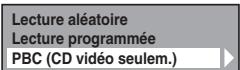 TOSHIBA RD-XV50KF - Annuler et rappeler la fonction PBC - 2