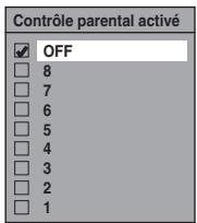 TOSHIBA RD-XV50KF - Contrôle parental activé (Par défaut: OFF) (DVD uniquement) - 1