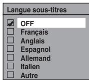 TOSHIBA RD-XV50KF - Langue sous-titres (Par défaut: OFF) (DVD uniquement) - 1
