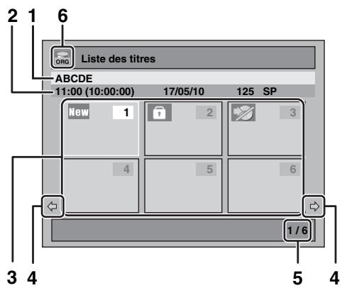 TOSHIBA RD-XV50KF - Guide de la Liste de Titres - 1