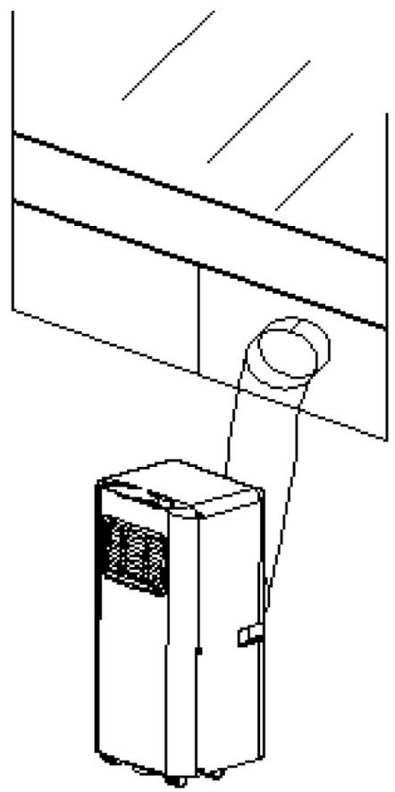 ALPATEC AC 09 C V3 - Installation MOBILE (à travers une fenêtrée ou porte fenêtrée entreouverte) - 2