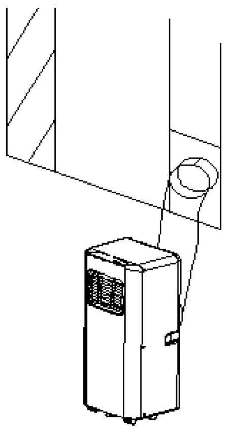 ALPATEC AC 09 C V3 - Installation MOBILE (à travers une fenêtrée ou porte fenêtrée entreouverte) - 1