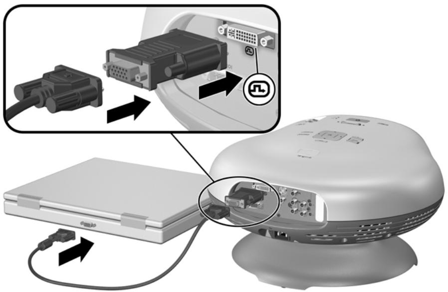 HP EP 7122 GRIS - Connexion d'un ordinateur - 1