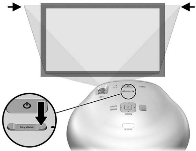 HP EP 7122 GRIS - Réglage d'une image inclinée - 1