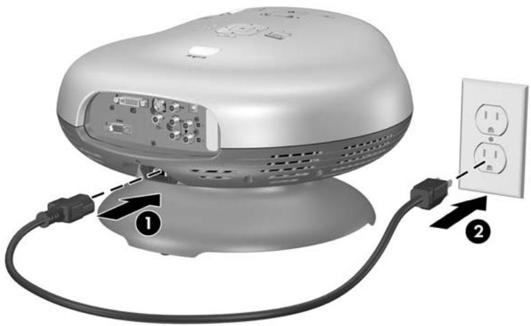 HP EP 7122 GRIS - Connexion de l'alimentation - 1