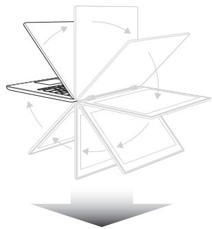 ASUS TP3402VA - Näytöpaneelin kiertäminen - 1