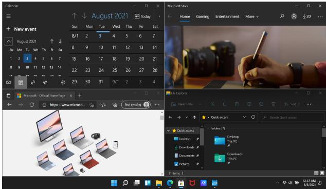 ASUS TP3402VA - Snap-ominaisuus - 1