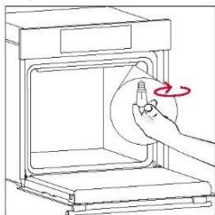 ROSIERES RO6T3T1CTB - Changement de l'ampoule du haut : - 4