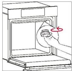 ROSIERES RO6T3T1CTB - Changement de l'ampoule du haut : - 2